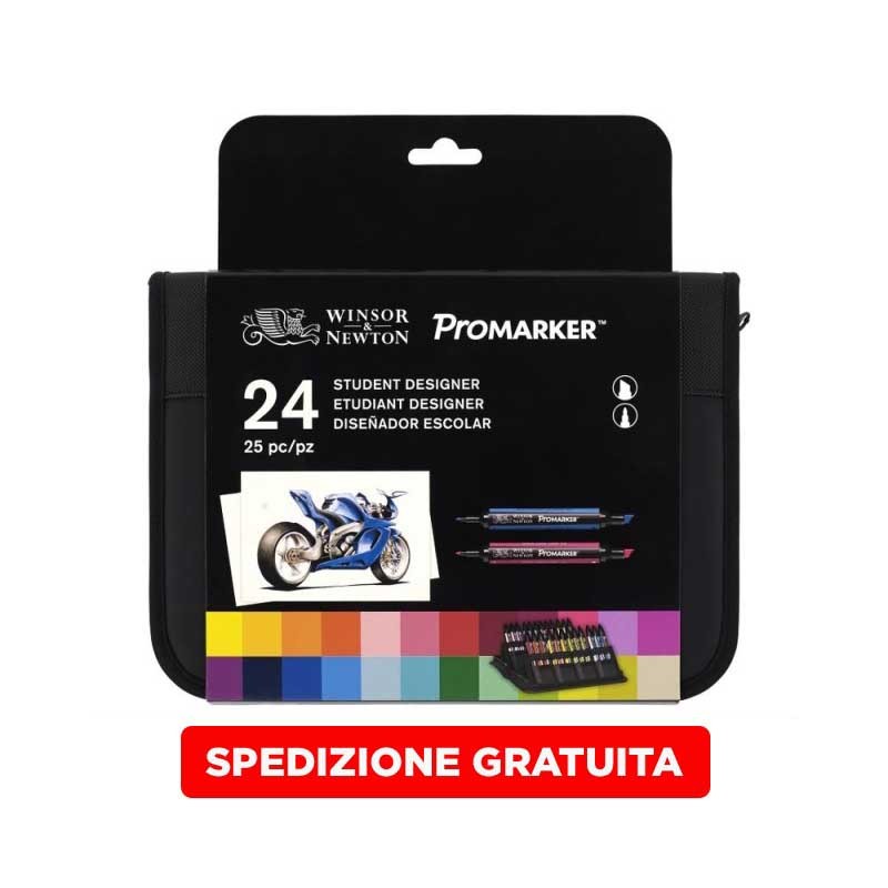 Trousse regalo con 24 Promarker Student Designer Winsor & Newton