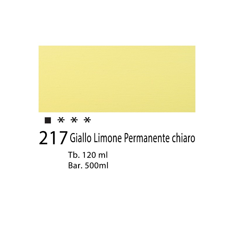 217 - Talens Amsterdam Acrylic Giallo Limone Permanente Chiaro