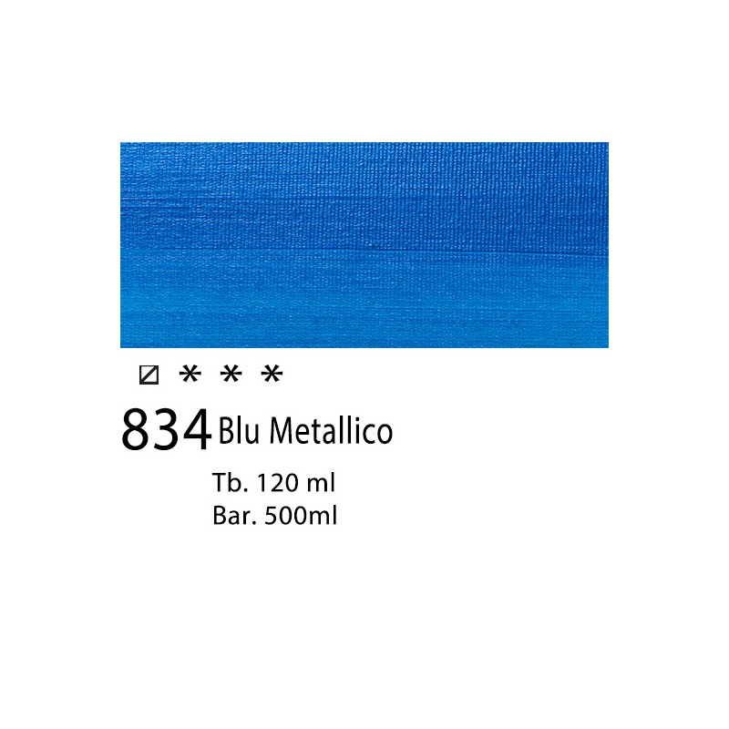 834 - Talens Amsterdam Acrylic Blu Metallico