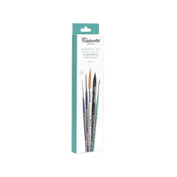 Set 5 Pennelli Tintoretto per Acquerello Premium Tecniche Espressive Avanzate