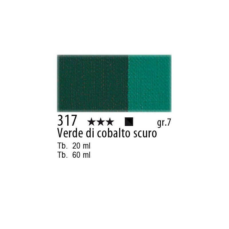 317 - Maimeri Olio Artisti Verde di cobalto scuro
