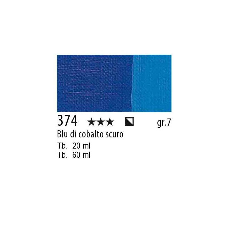 374 - Maimeri Olio Artisti Blu cobalto scuro