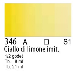 346 - Winsor & Newton Cotman Giallo di limone imit.