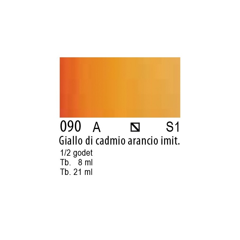 090 - Winsor & Newton Cotman Giallo di cadmio arancio imit.