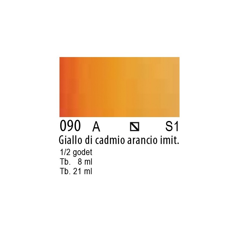 090 - W&N Cotman Giallo di cadmio arancio imit.