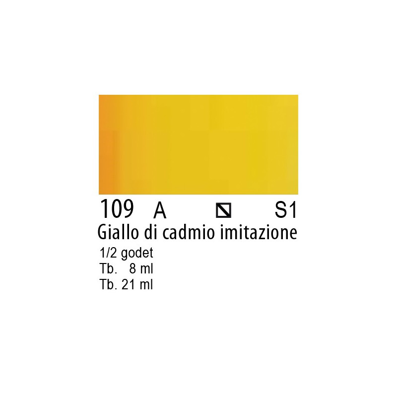 109 - Winsor & Newton Cotman Giallo di cadmio imit.