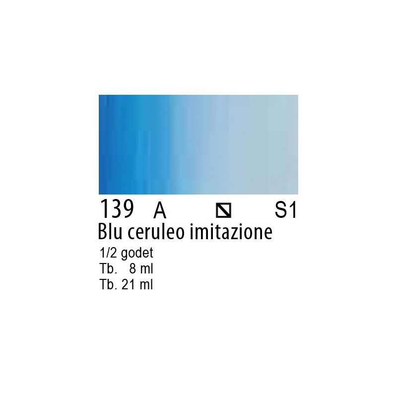 139 - Winsor & Newton Cotman Blu ceruleo imit.