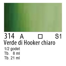 314 - Winsor & Newton Cotman Verde di Hooker chiaro