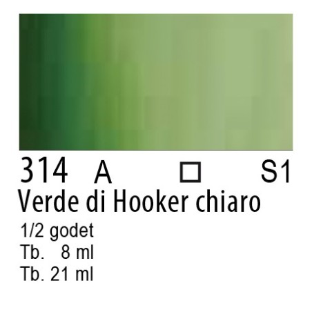 314 - W&N Cotman Verde di Hooker chiaro