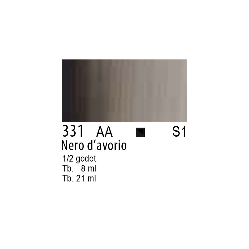 331 - W&N Cotman Nero d'avorio