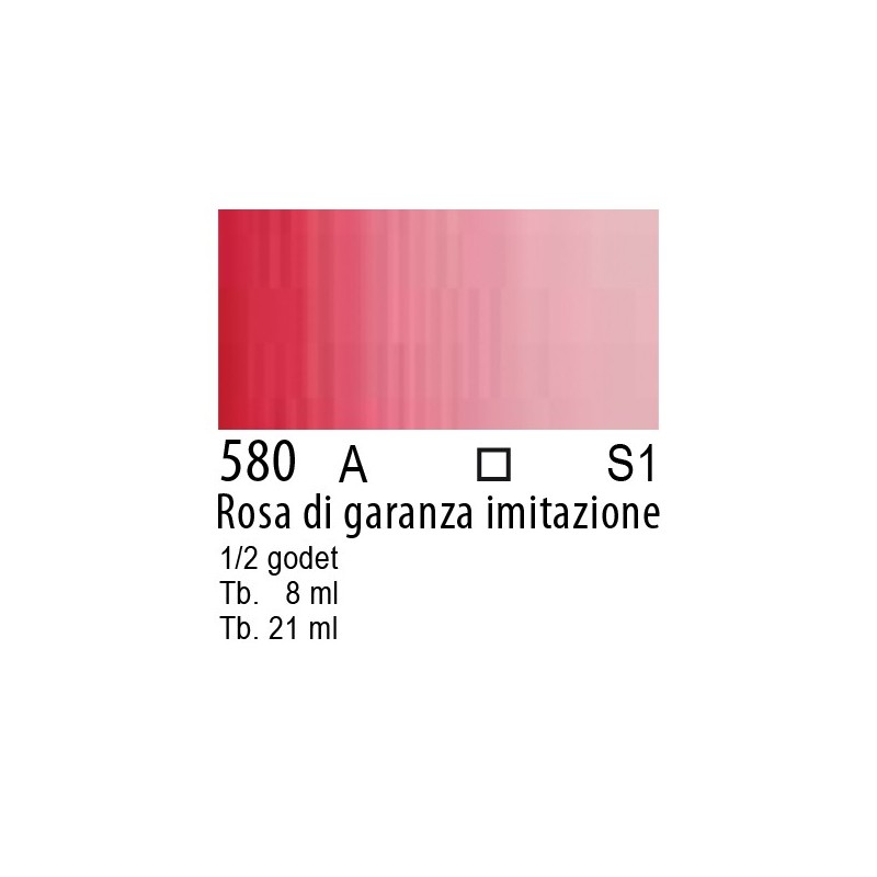 580 - Winsor & Newton Cotman Rosa di garanza imit.