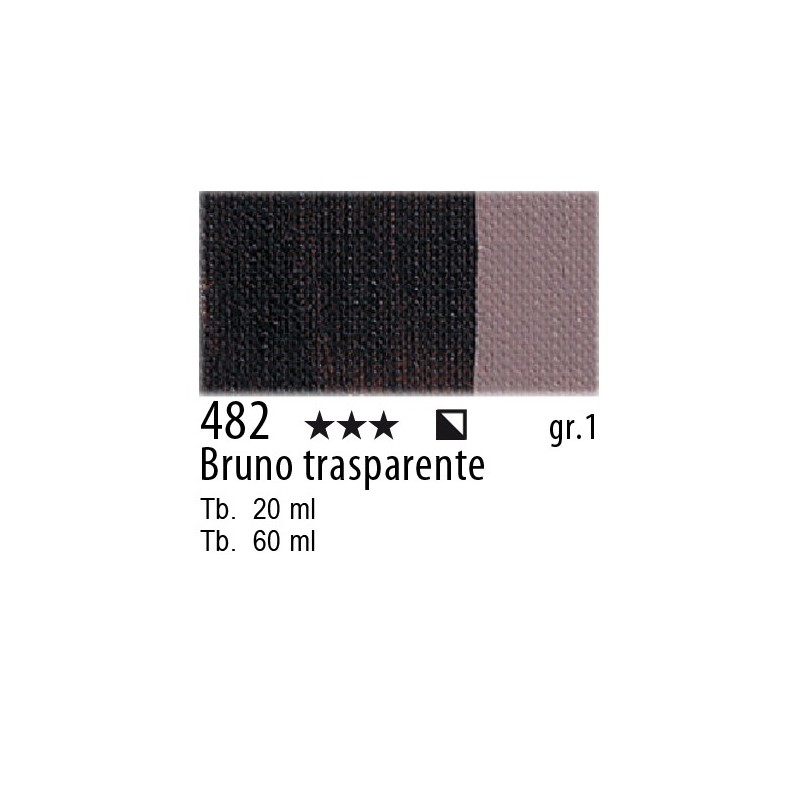 482 - Maimeri Olio Artisti Bruno trasparente
