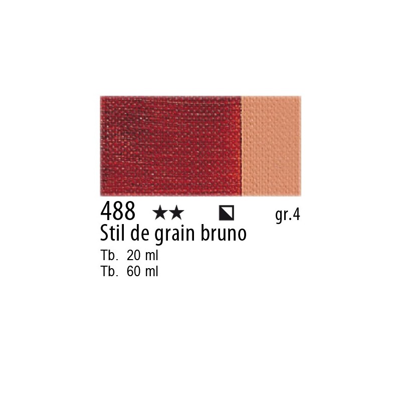 488 - Maimeri Olio Artisti Stil de grain bruno