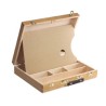 Cassetta Valigetta in legno CM.25X32X7H, con divisori e tavolozza