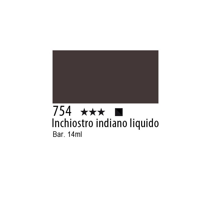 754 - Inchiostro colorato W&N Inchiostro indiano liquido