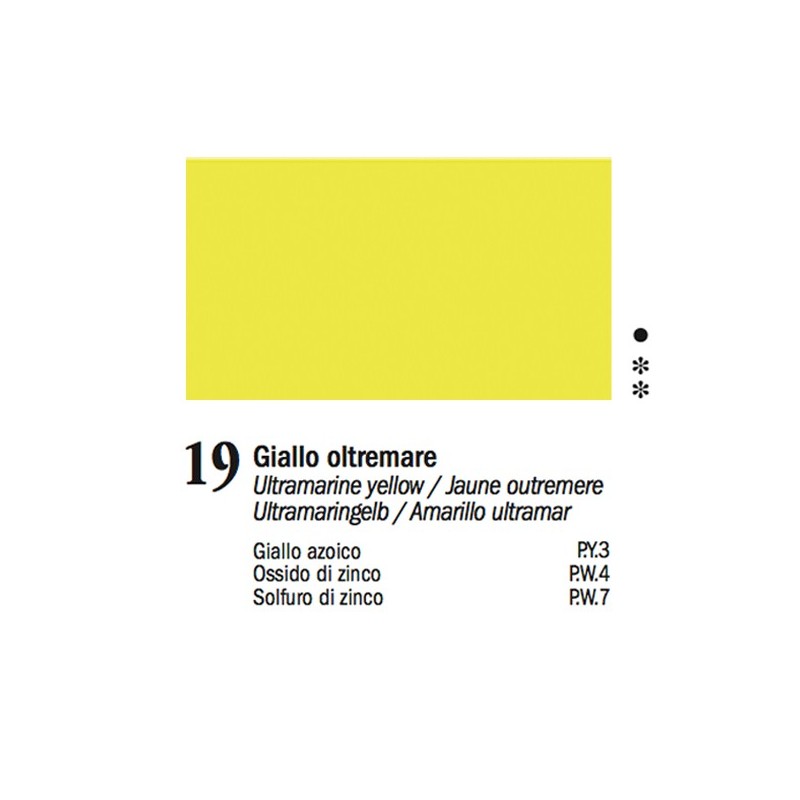 19 - Ferrario Olio Van Dyck Giallo oltremare
