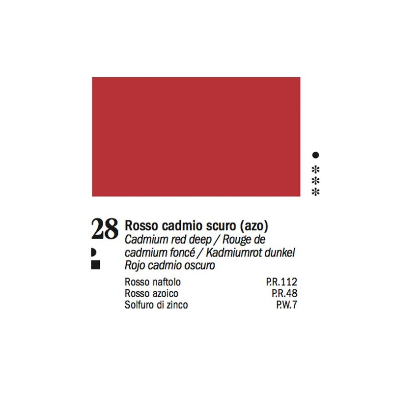 28 - Ferrario Olio Van Dyck Rosso cadmio scuro