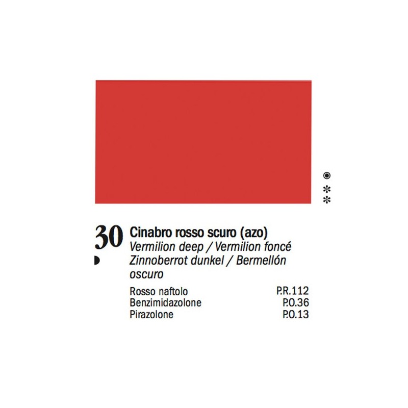 30 - Ferrario Olio Van Dyck Rosso cinabro scuro