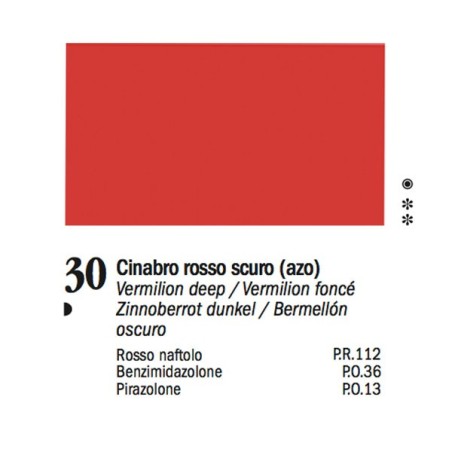 30 - Ferrario Olio Van Dyck Rosso cinabro scuro