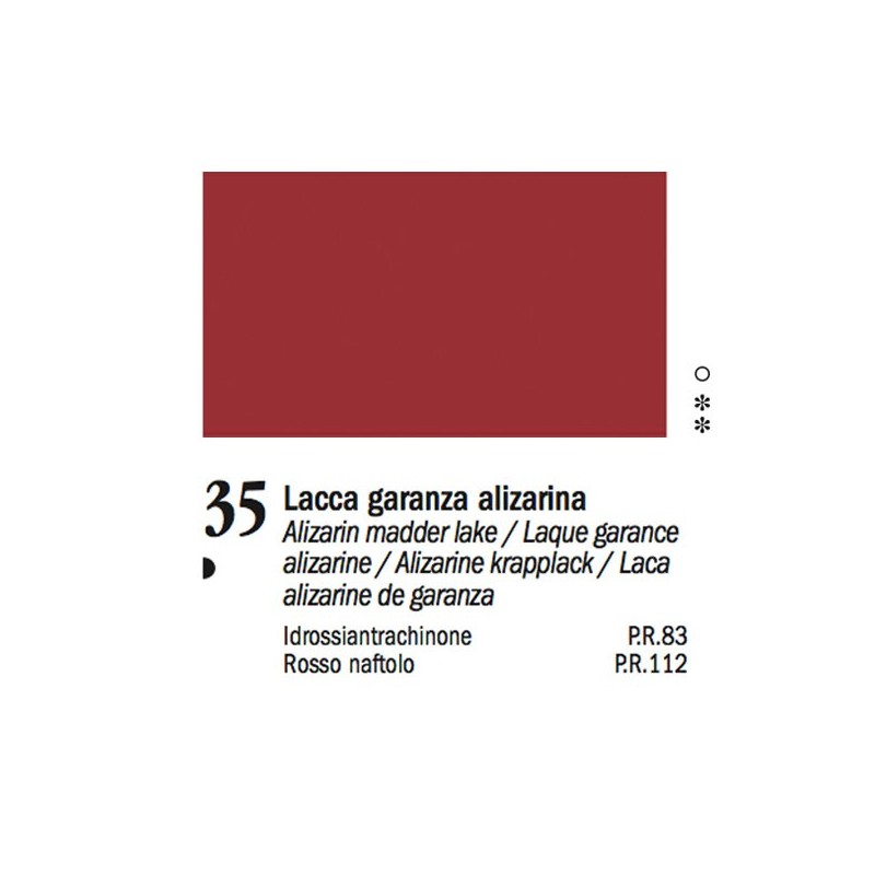35 - Ferrario Olio Van Dyck Lacca garanza alizarina