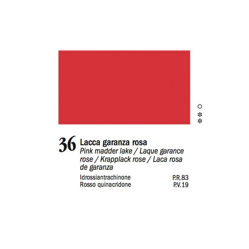 36 - Ferrario Olio Van Dyck Lacca garanza rosa