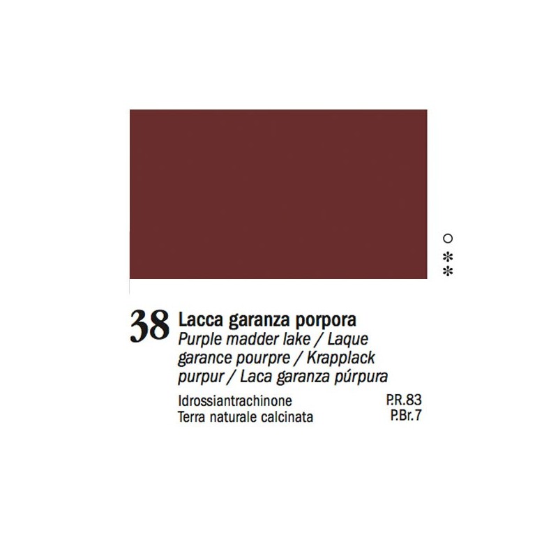 38 - Ferrario Olio Van Dyck Lacca garanza porpora