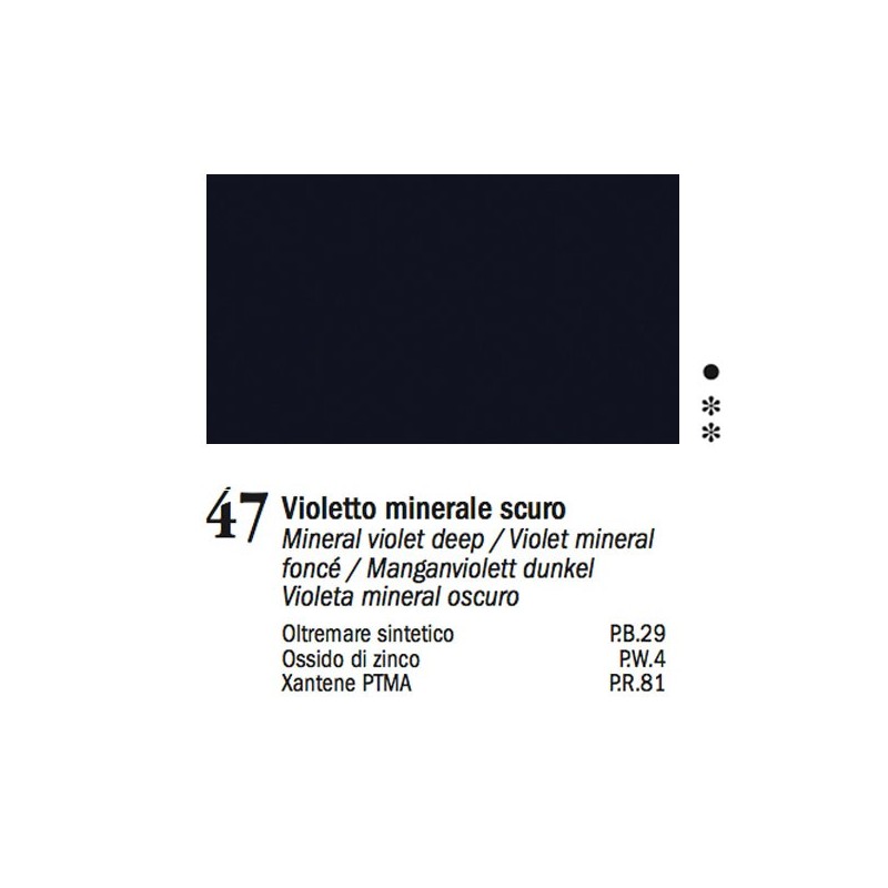 47 - Ferrario Olio Van Dyck Violetto minerale scuro