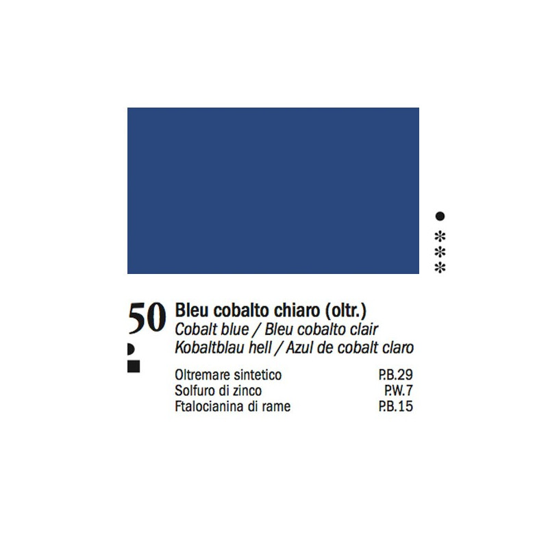 50 -Ferrario Olio Van Dyck Blu cobalto chiaro