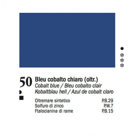 50 -Ferrario Olio Van Dyck Blu cobalto chiaro