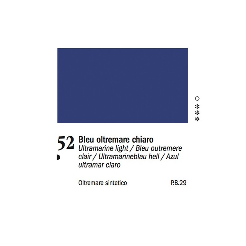 52 -Ferrario Olio Van Dyck Blu oltremare chiaro