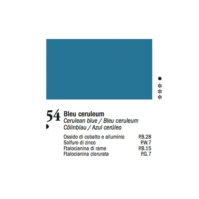 54 -Ferrario Olio Van Dyck Blu ceruleo