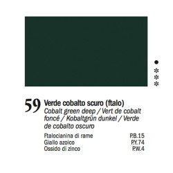 59 -Ferrario Olio Van Dyck Verde cobalto scuro