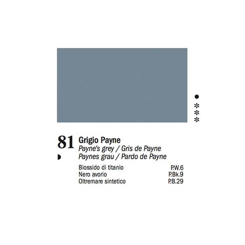 81 - Ferrario Olio Van Dyck Grigio di Payne