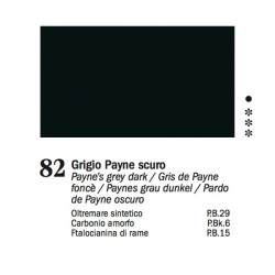 82 - Ferrario Olio Van Dyck Grigio di Payne scuro