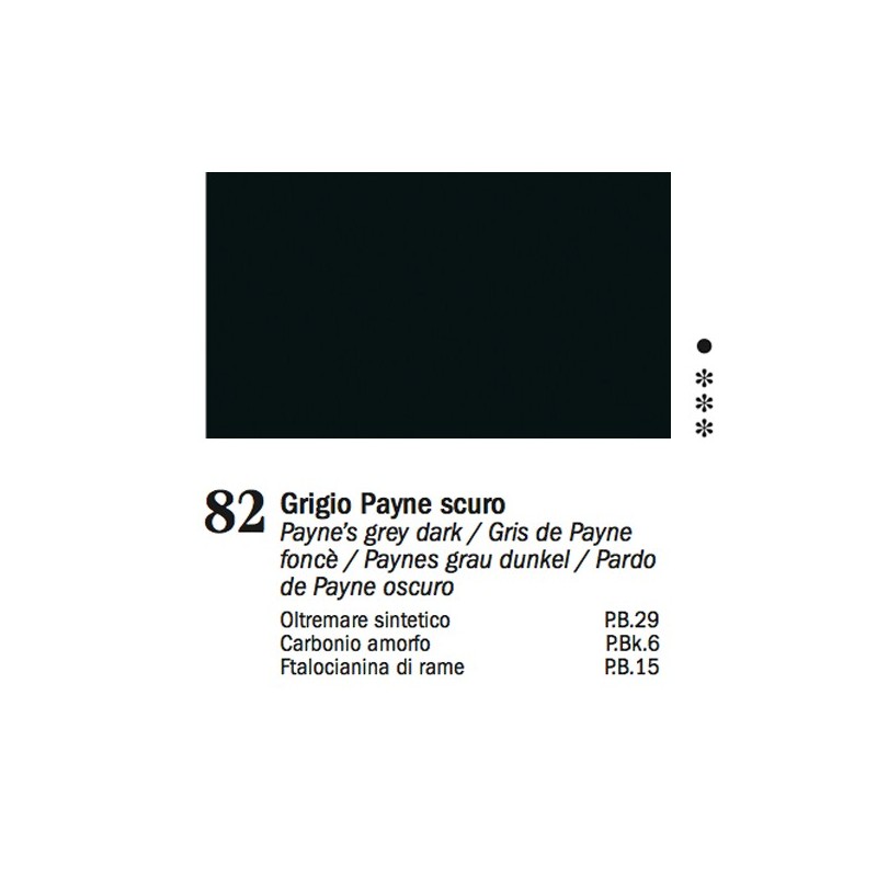 82 - Ferrario Olio Van Dyck Grigio di Payne scuro