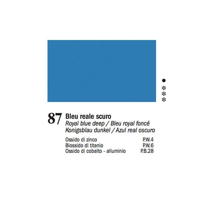 87 - Ferrario Olio Van Dyck Blu reale scuro