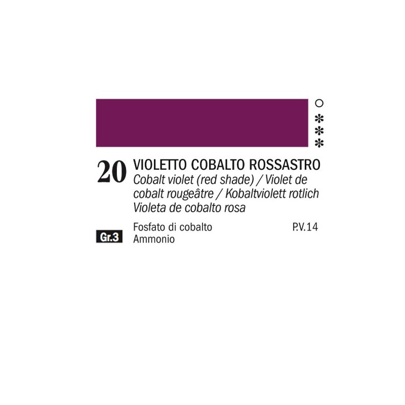 20- Ferrario Olio Alkyd Violetto di cobalto rossastro
