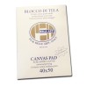 CM.40X50 - P.E.R. Belle Arti (Pieraccini) Blocco di tela a preparazione universale, 10 Fogli, Grana Media, Misto cotone 335gr/mq
