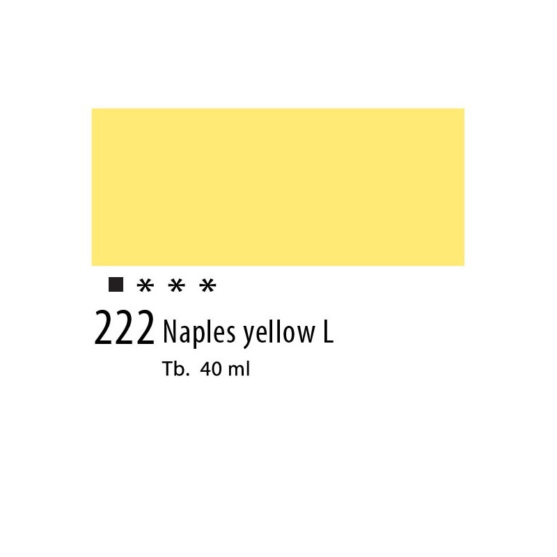 222 - Olio Van Gogh Giallo di Napoli chiaro