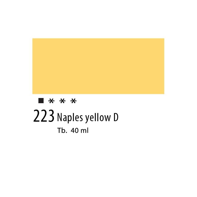 223 - Olio Van Gogh Giallo di Napoli scuro