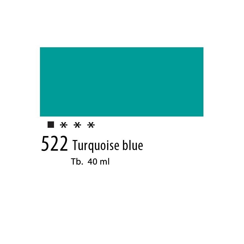 522 - Olio Van Gogh Blu turchese