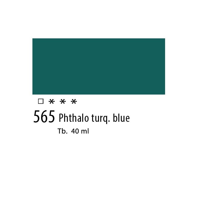 565 - Olio Van Gogh Blu turchese ftalo