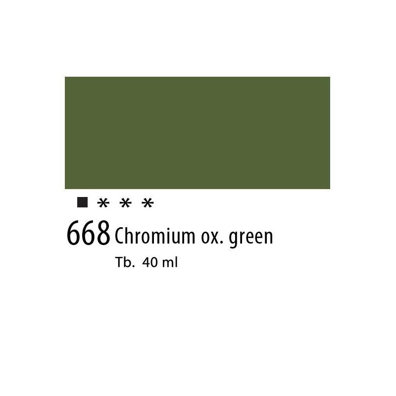 668 - Olio Van Gogh Verde ossido di cromo