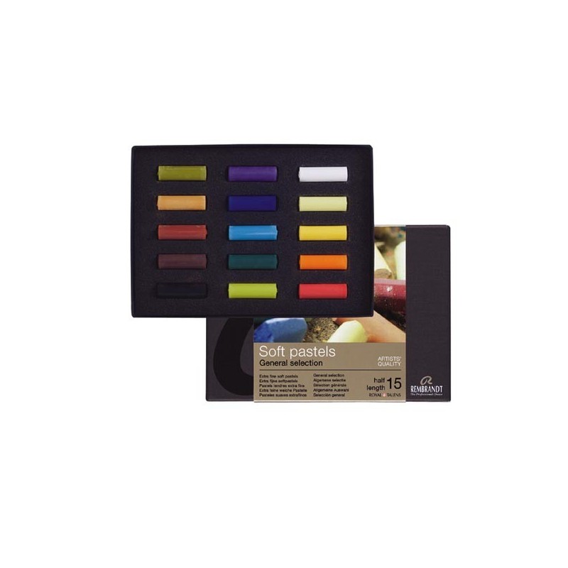 Rembrandt Soft Pastels Starter Set, scatola 15 mezzi pastelli soffici