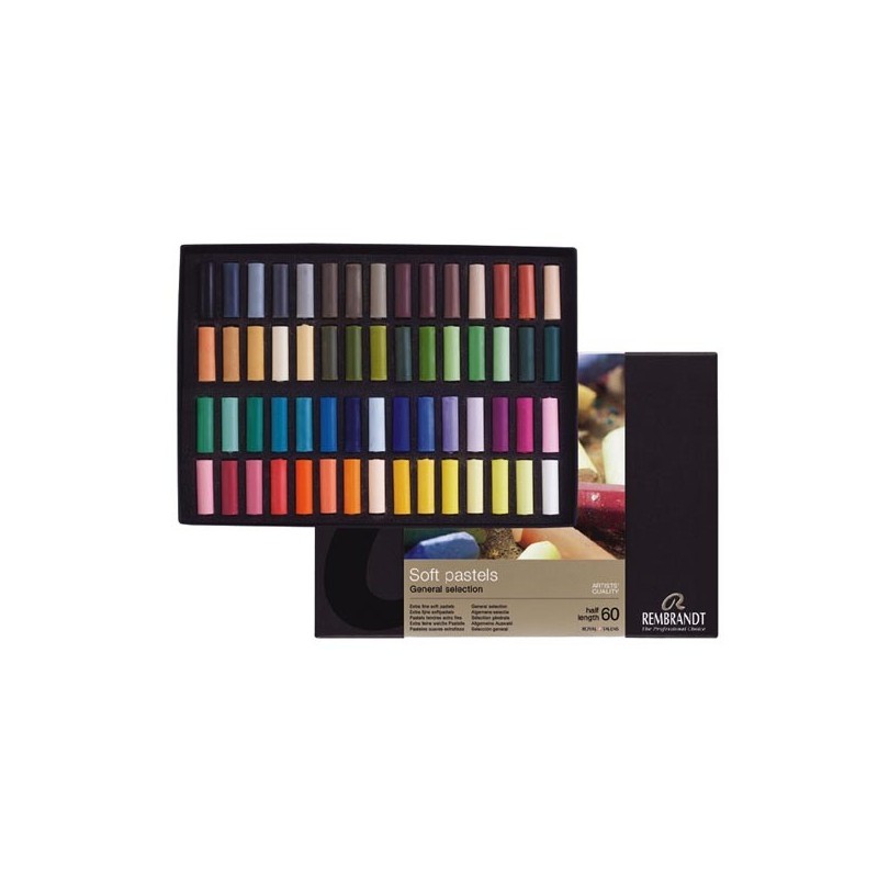 Rembrandt Soft Pastels General Selection Deluxe, scatola 60 mezzi pastelli soffici