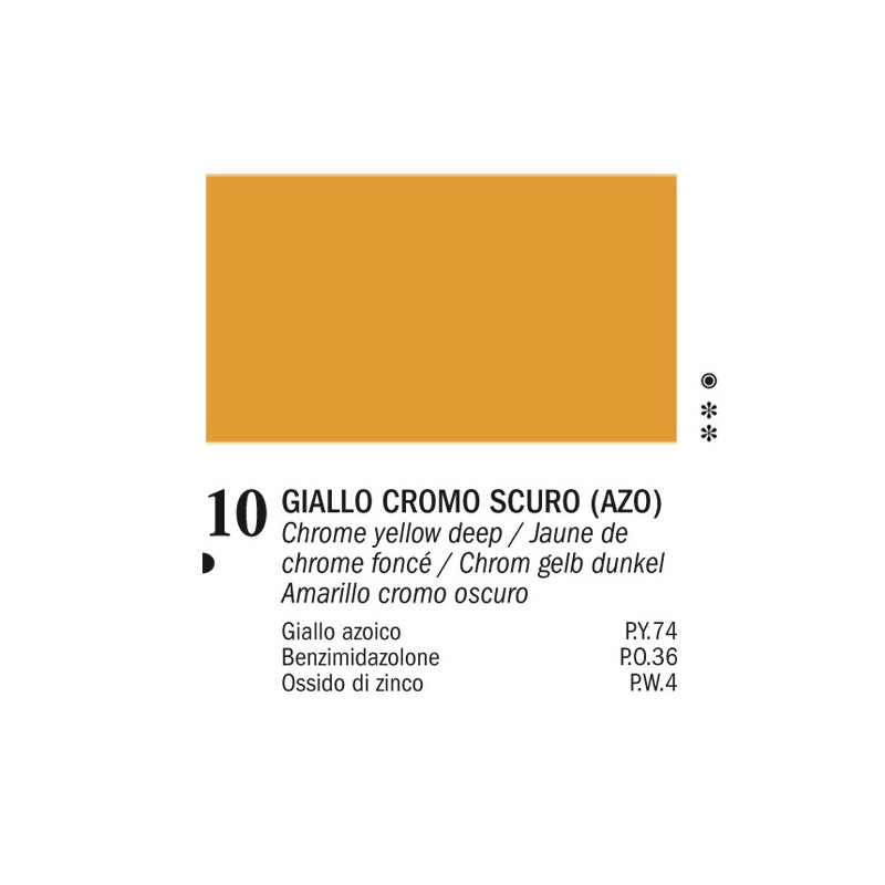 10 - Ferrario Olio Van Dyck Giallo cromo scuro - tubo 60ml