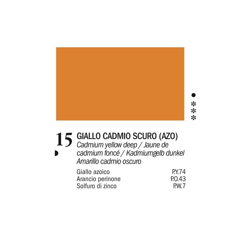 15 - Ferrario Olio Van Dyck Giallo cadmio scuro - tubo 60ml