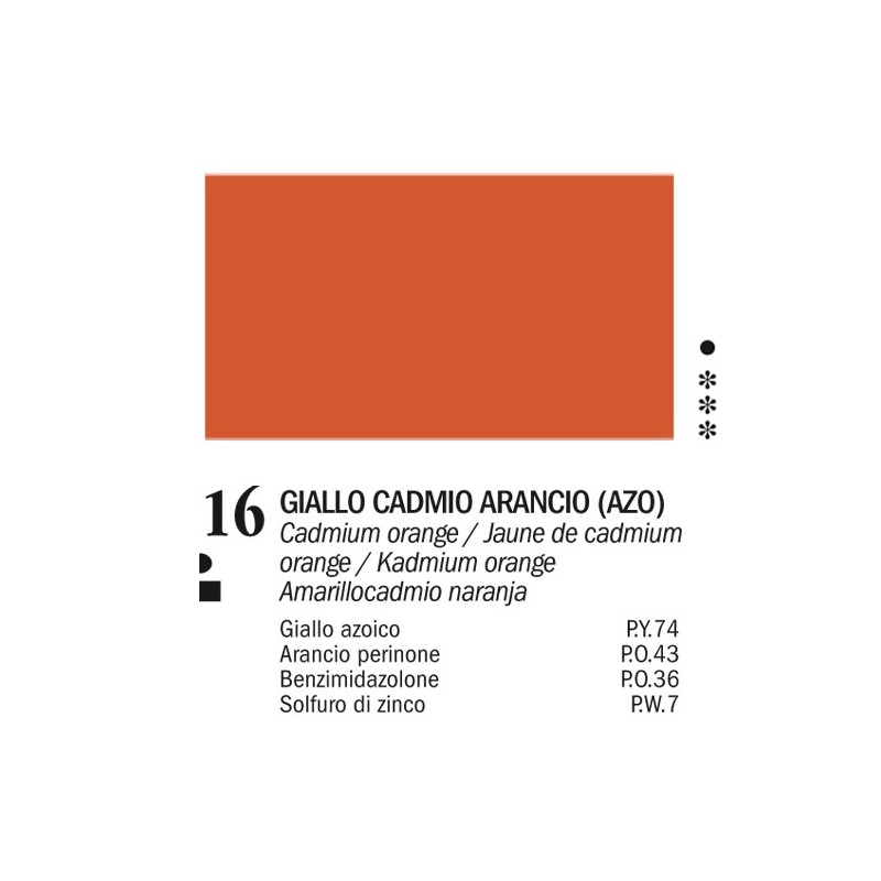 16 - Ferrario Olio Van Dyck Giallo cadmio arancio - tubo 60ml
