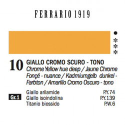 010 - Ferrario Olio 1919 Giallo cromo scuro
