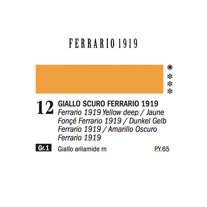 012 - Ferrario Olio 1919 Giallo scuro ferrario 1919